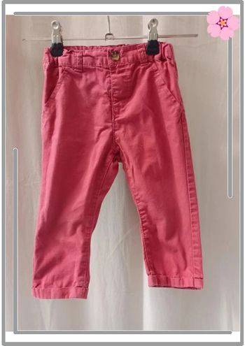 Pantalon rouge Kiabi 18 mois