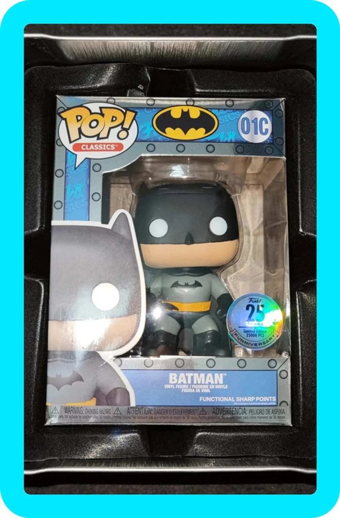 Funko Pop! Classics DC Comics Batman 25th Anniversary Exclusive Figure #01C NEUF sous blister - photo numéro 3