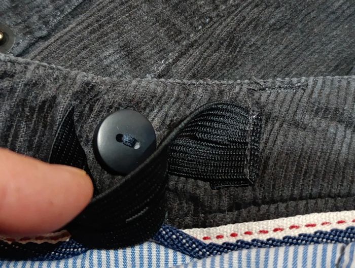 Pantalon velours gris foncé 12 ans - photo numéro 8