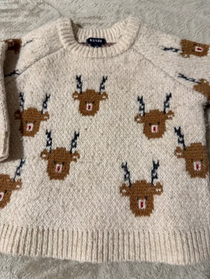 Pull bébé garçon motif rennes – KIABI – 6 mois - photo numéro 2