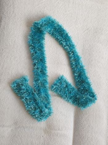 Grande echarpe turquoise