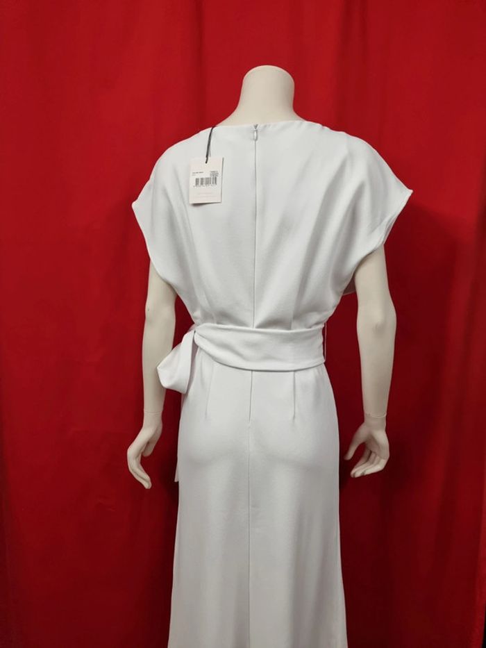 Tussah robe midi blanche Dina * taille 38 * Neuve - photo numéro 4
