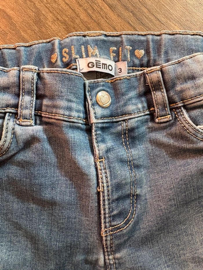 Jeans bleu clair slim fit gémo 3 ans - photo numéro 2