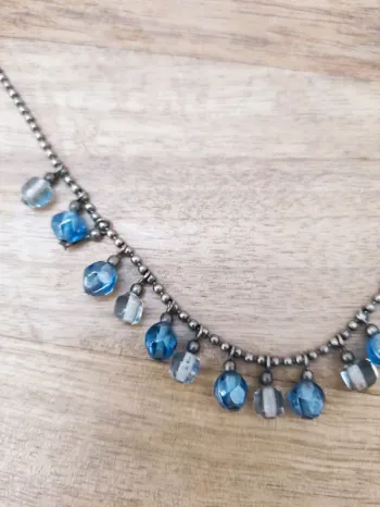 📿 collier pampilles en verre des années 90 👄