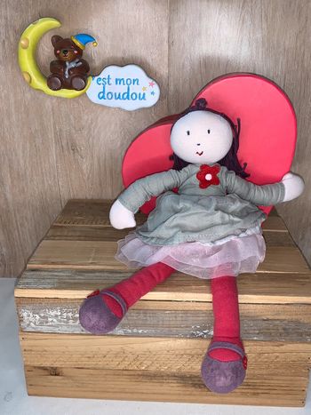 JAC35 doudou poupée 👧🏻 JACADI