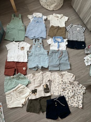 Lot vêtements bébé garçon été 6 mois