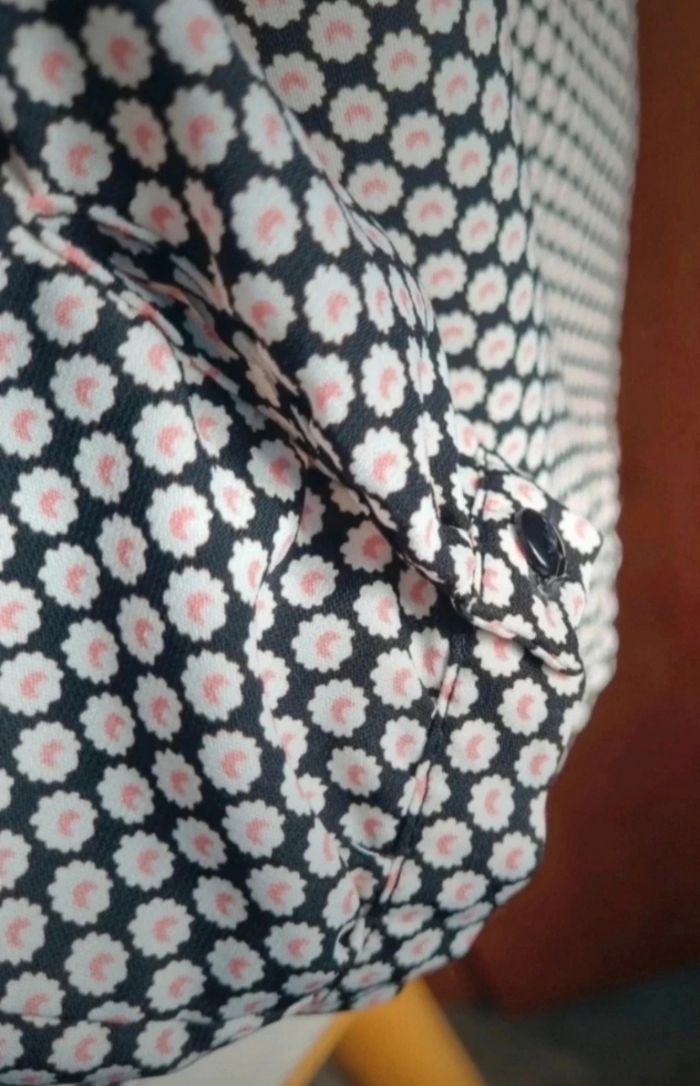 Blouse à motifs manches retroussable 36 - photo numéro 7