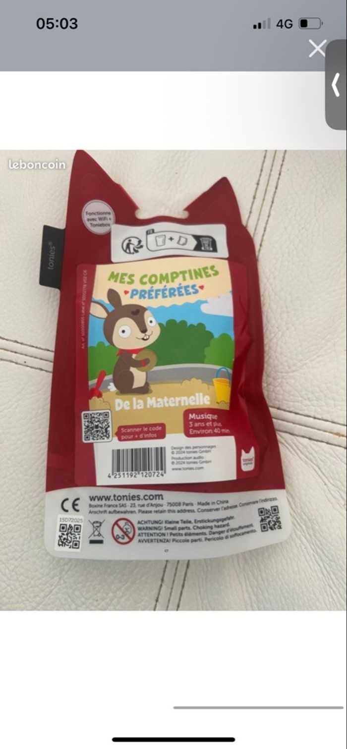 Figurine tonies pour toniebox neuf - photo numéro 2