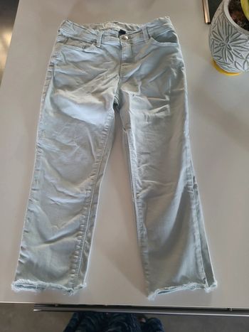Pantacourt 7/8, taille 8 ans, turquoise