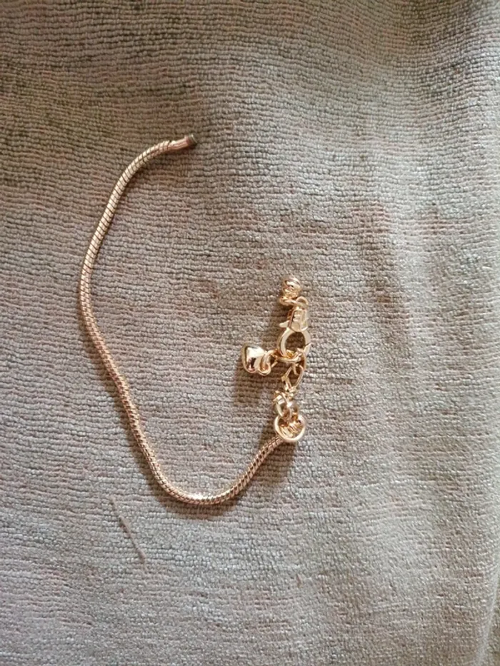 Bracelet charms doré - photo numéro 2