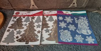 Lot décorations fenêtre Noël