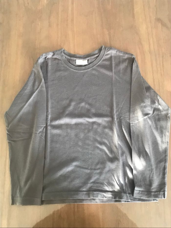 Teeshirt manches longues marron DPAM 8 ans