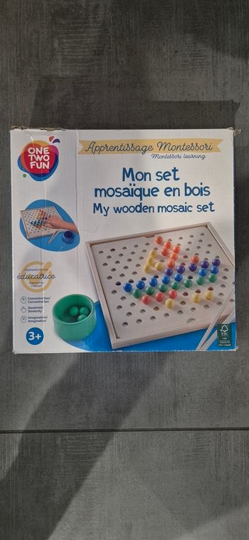 Mon set mosaïque en bois