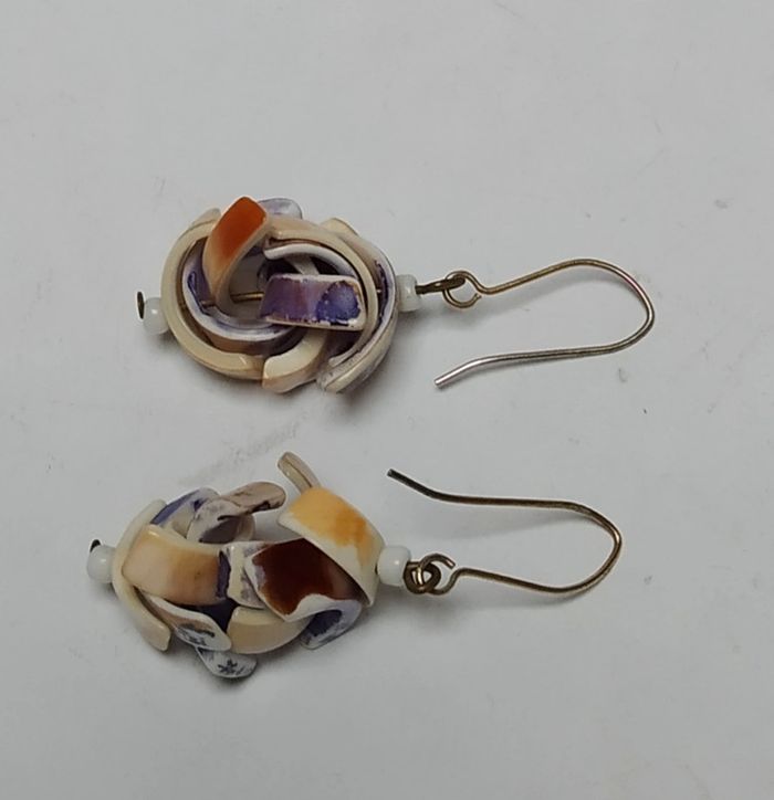 Boucles d'oreilles coquillages fantaisie - photo numéro 2