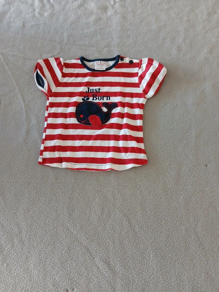 Lot tee-shirt été 6 mois - photo numéro 3