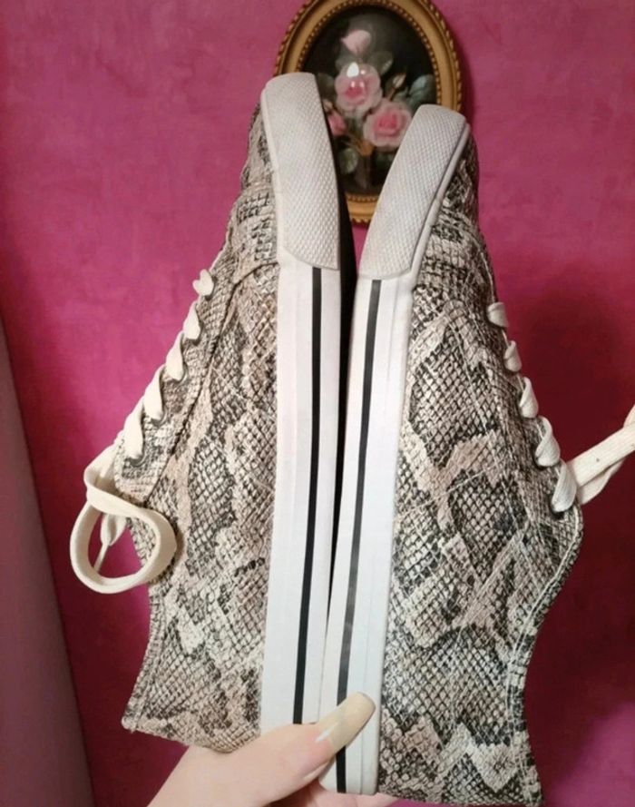 Baskets/sneakers de ville femme motif python Gémo taille 40 - photo numéro 3