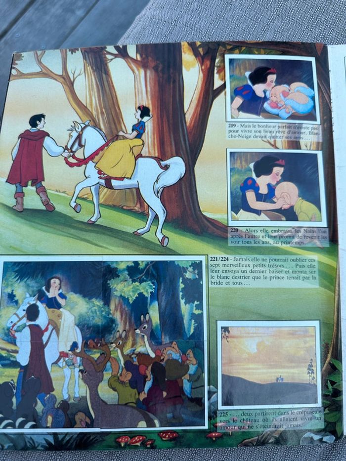 Blanche neige et les 7 sept nains Disney album vignettes Panini complet vintage ancien - photo numéro 10