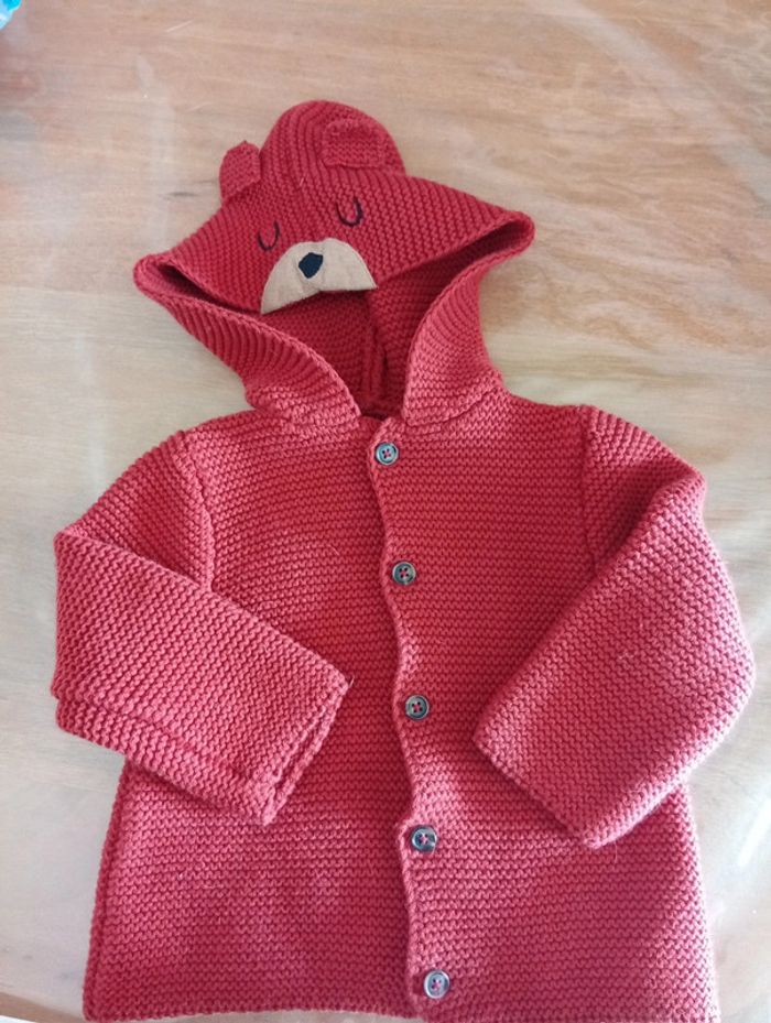 Gilet laine tape a l'oeil