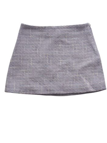 Mini jupe tweed lilas M / 38