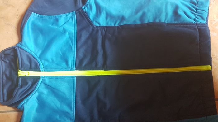 Veste de survêtement garçon 8 ans bleue ITS - photo numéro 3