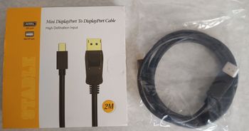 Câble Neuf 2m Mini display port vers Display port Support 4K 60Hz Audio Vidéo