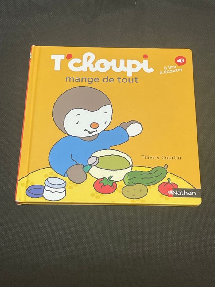 Livre Tchoupi mange de tout