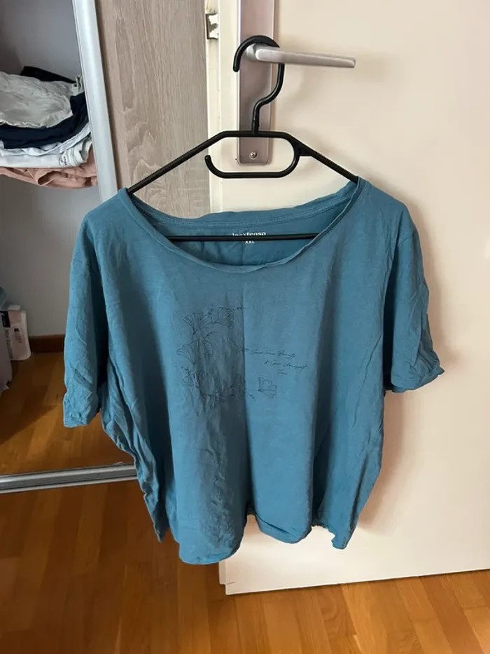 T-shirt femme bleu XXL - photo numéro 2