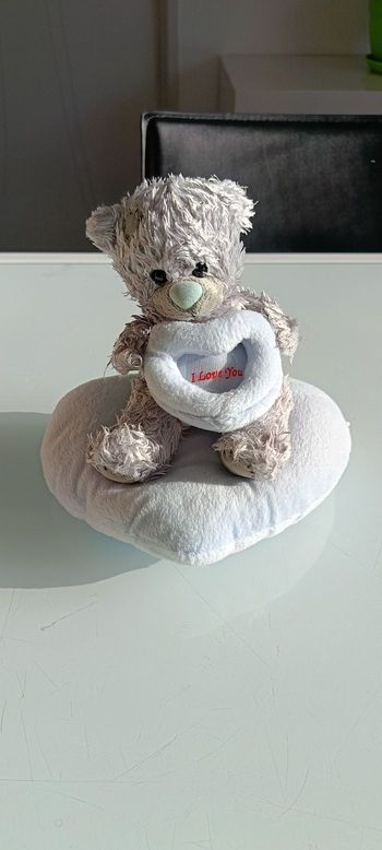 Peluche ourson coeur i love you