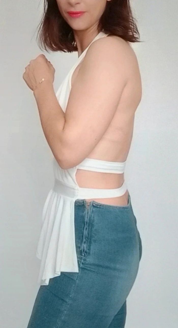 Top dos nu décolleté sexy taille M/L - photo numéro 6