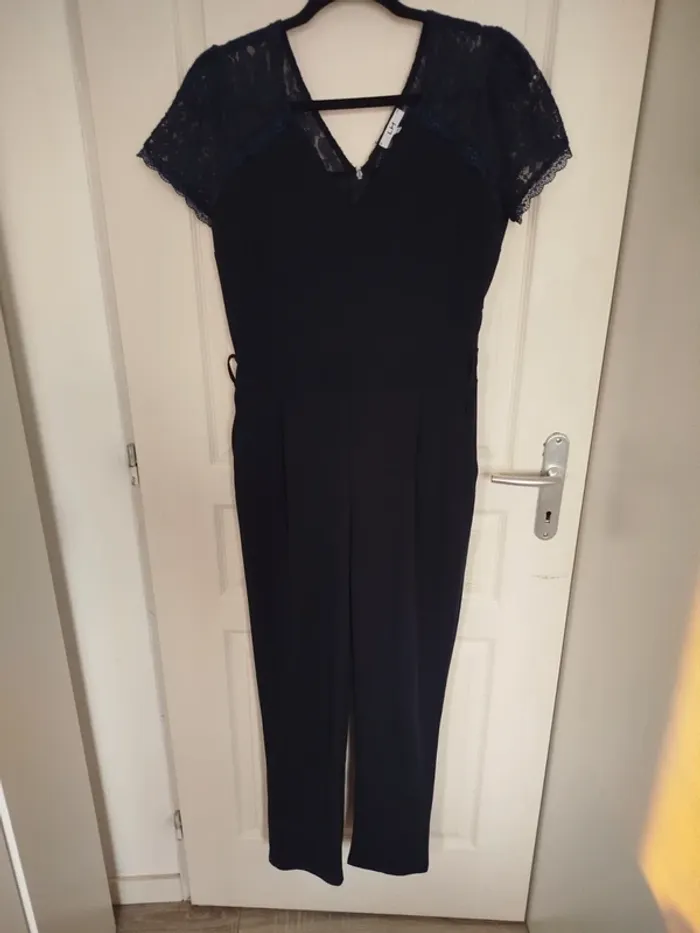 Combinaison pantalon bleu marine LH