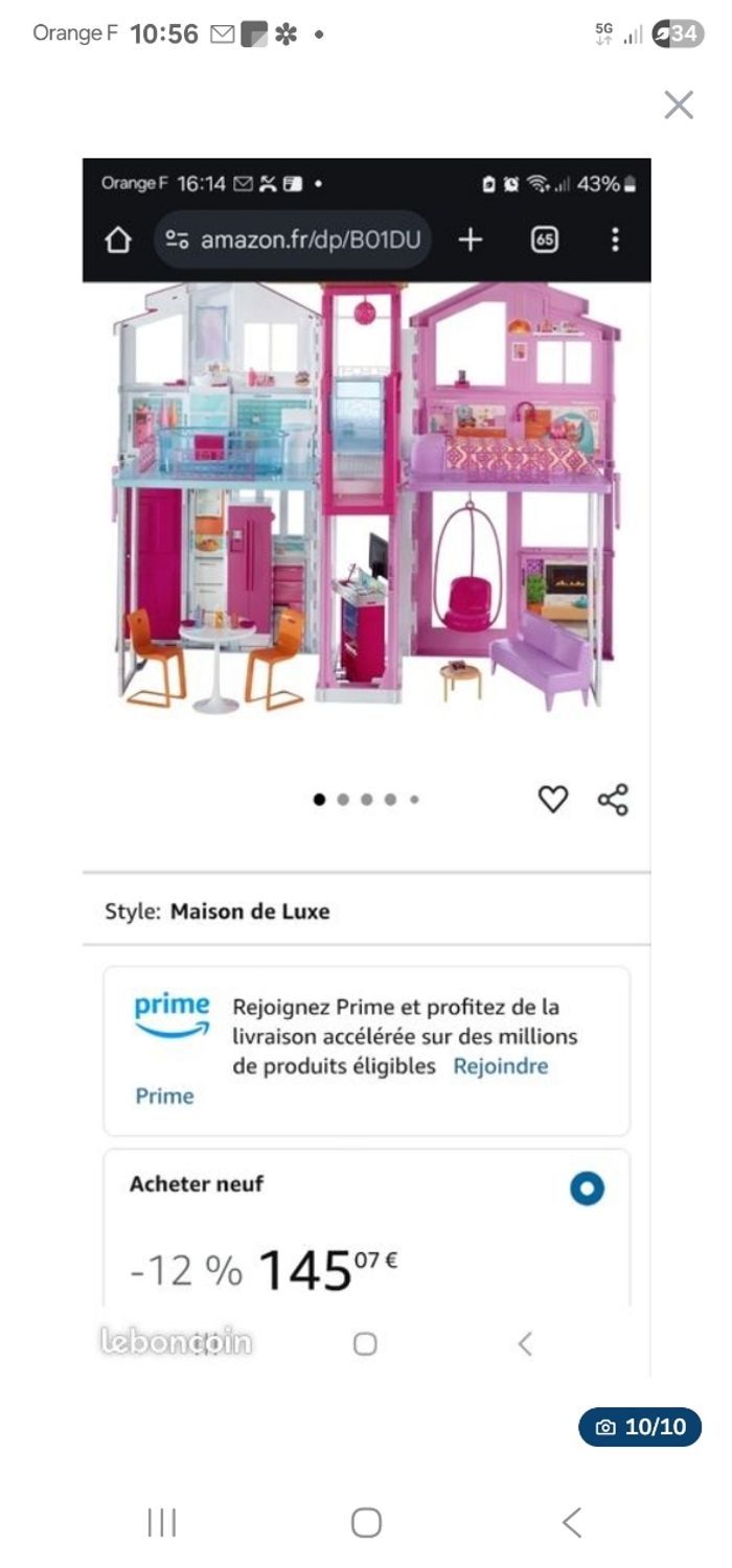 Maison barbie pliante - photo numéro 10