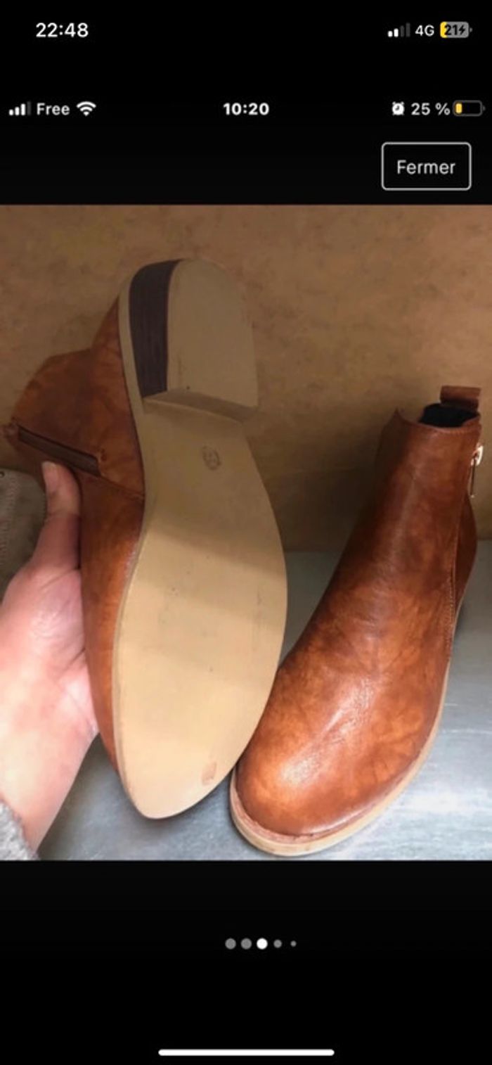 Bottines . Taille 39 - photo numéro 4