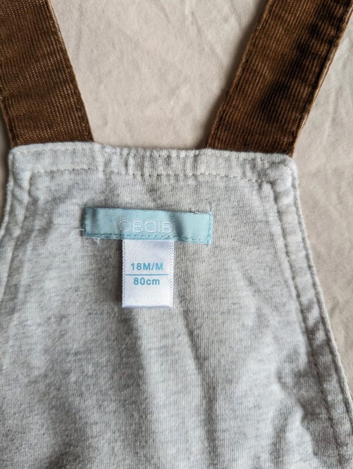 Lot salopettes bébé garçon taille 18 mois mi-saison en très bon état - photo numéro 4