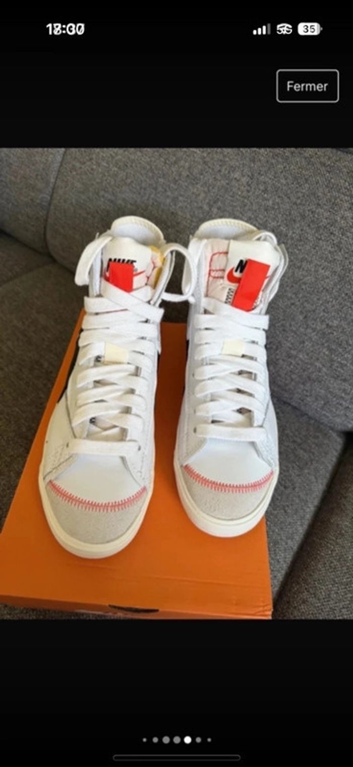 Nike Blazer Mid ’77 Jumbo - Blanc et Noir 📏 Taille : 45 🆕 État : Neuve, jamais portée - photo numéro 5