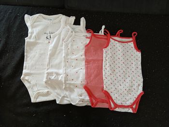 Lot de 5 bodies été 18mois fille