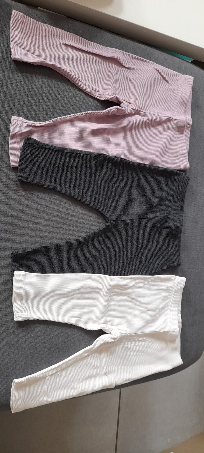 Lot de 5 leggings bébé fille 12 mois