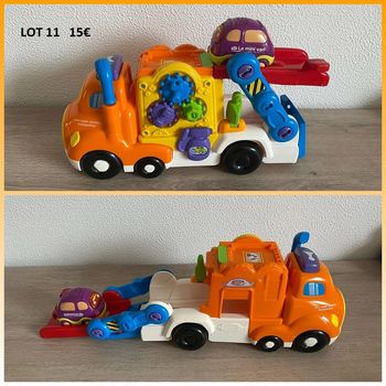 1er âge Vtech Tut tut bolide Mon super camion transporteur + Erwan le mini van