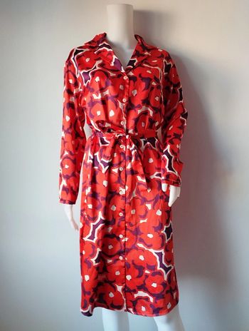 Robe imprimé rétro satinée Promod taille 36