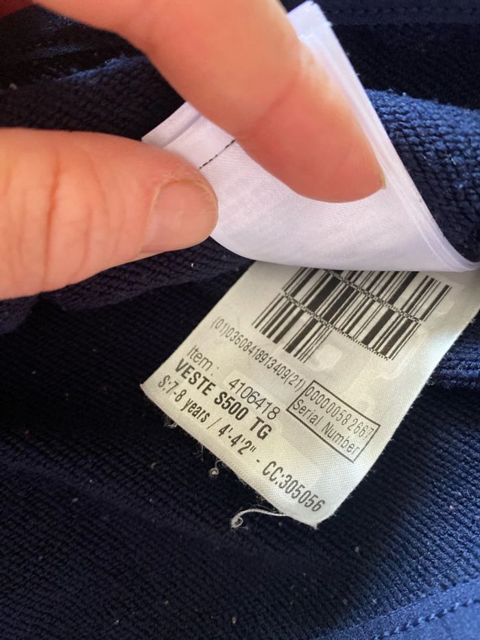 Veste de sport, Decathlon, taille 7/8 ans - photo numéro 2