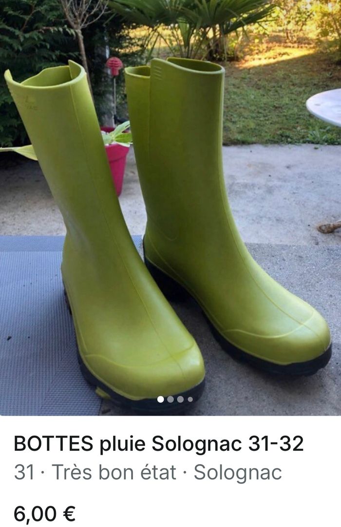 Bottes de pluies 31/32