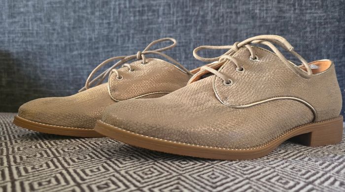 Derby Eram - Beige paillettes chic Taille 37