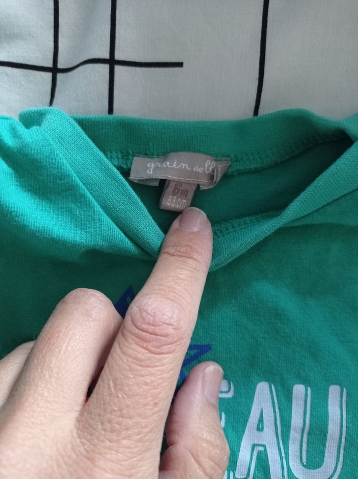 Tricot message grain de blé 6mois - photo numéro 2