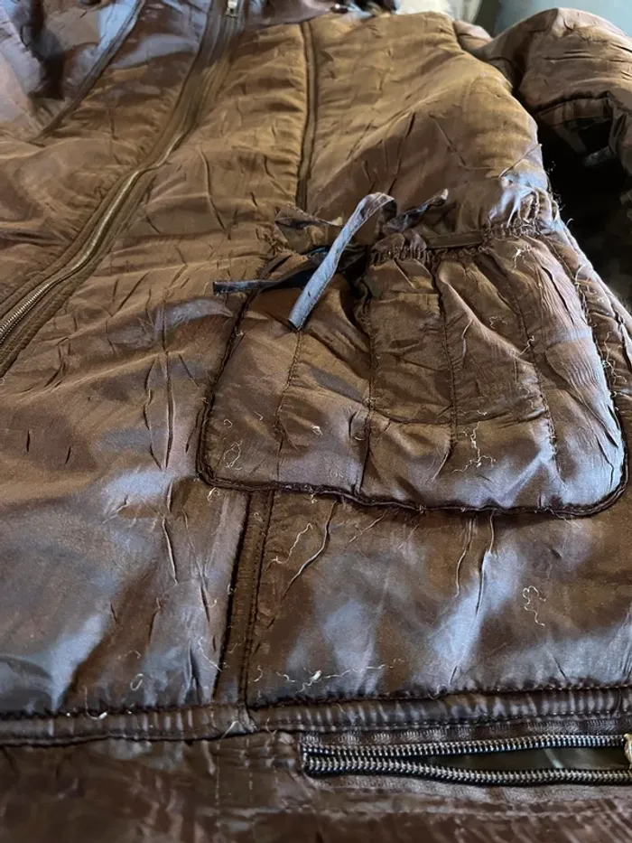Manteau parka Mia-Collection Paris avec capuche - photo numéro 7