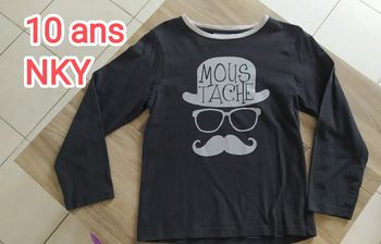 Tee-shirt manches longues 10 ans NKY