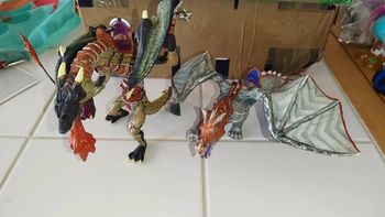 Lot Figurine Dragon Guerrier Papo Figure warrior Fantasy set