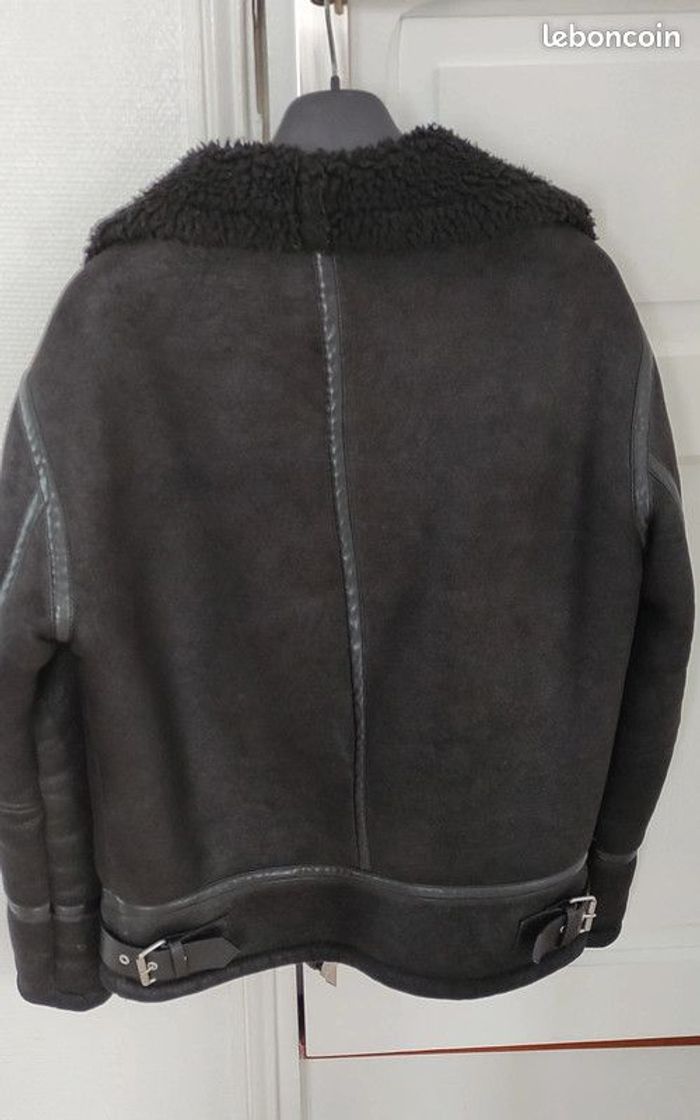 Blouson perfecto entièrement fourré Zara taille M - photo numéro 2