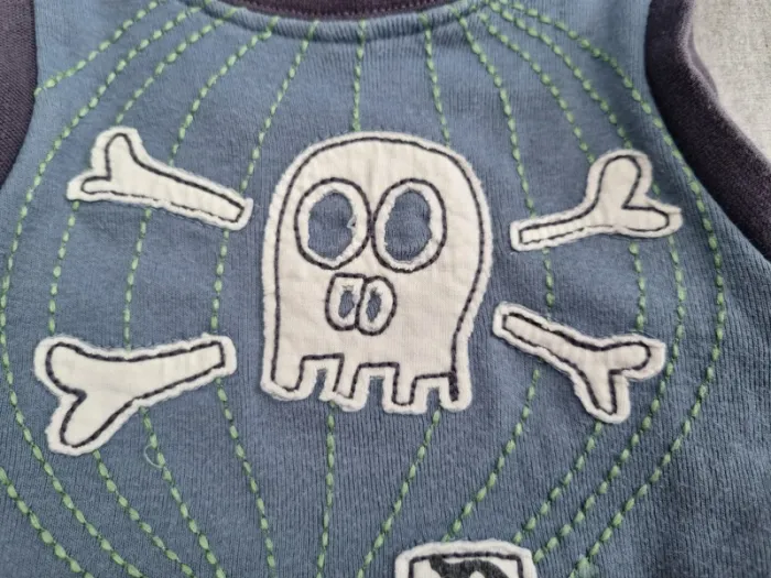Débardeur pyjama garçon - Taille 3 ans (94cm) - DPAM - Bleu brodage pirates - photo numéro 9