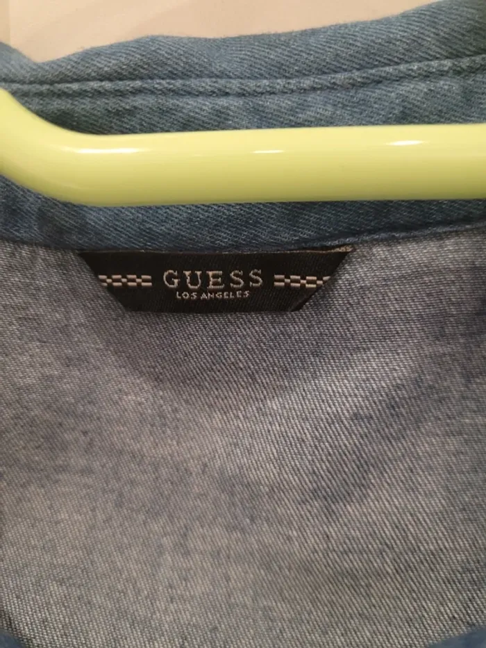 Robe haut en jean et double jupon 100% coton - photo numéro 3