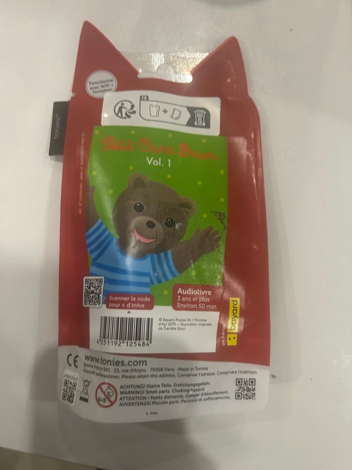 Figurine tonies petit ours brun pour toniebox