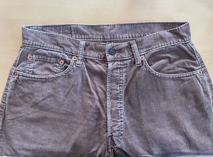 Levis en velours vieux rose - w33l36